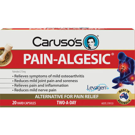 Casuro's Natural Health Pain-Algesic For Joints 20 Capsules