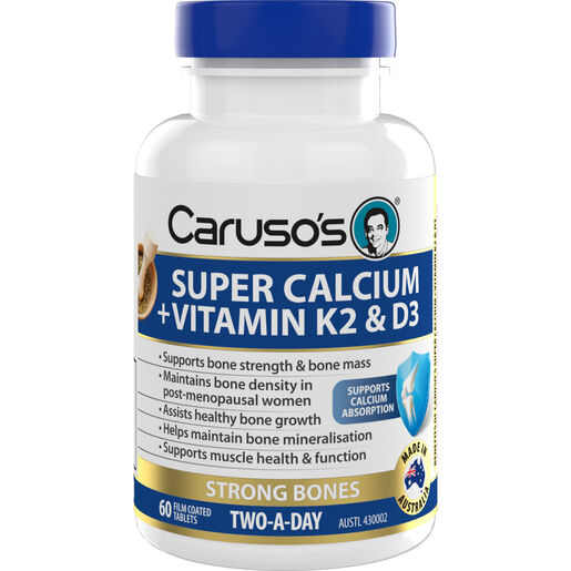 Caruso's Natural Health Calcium + K2 + D3 60 Capsules
