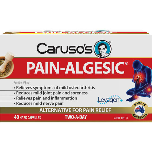 Caruso's Natural Health Pain-Algesic For Joints 40 Capsules