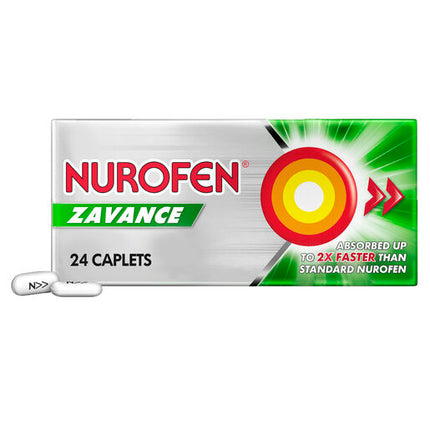 Nurofen Zavance 256mg Ibuprofen 24 Caplets