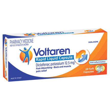 Voltaren Rapid 12.5mg 20 Liquid Capsules