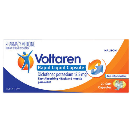 Voltaren Rapid 12.5mg 20 Liquid Capsules