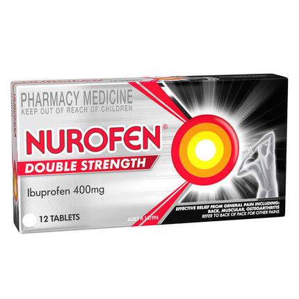 Nurofen Double Strength 400mg Ibuprofen 12 Tablets