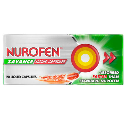 Nurofen Zavance 200mg Ibuprofen 20 Liquid Capsules