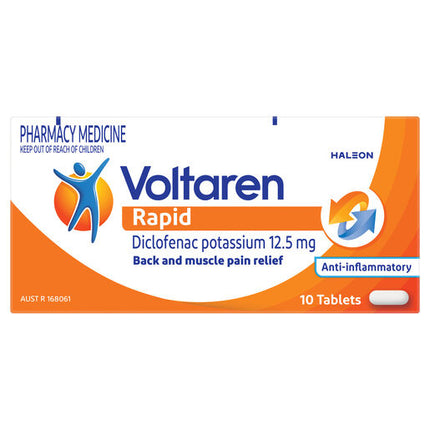 Voltaren Rapid 12.5mg 10 Tablets