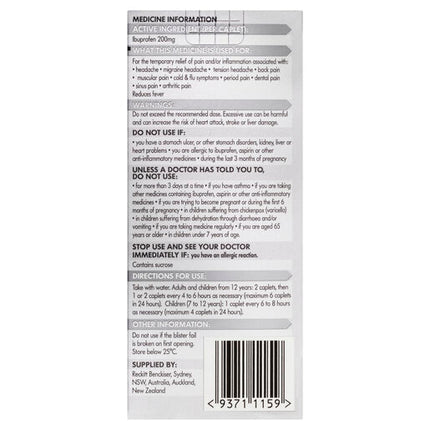 Nurofen 200mg Ibuprofen 24 Caplets