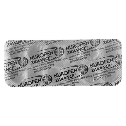 Nurofen Zavance 256mg Ibuprofen 96 Tablets