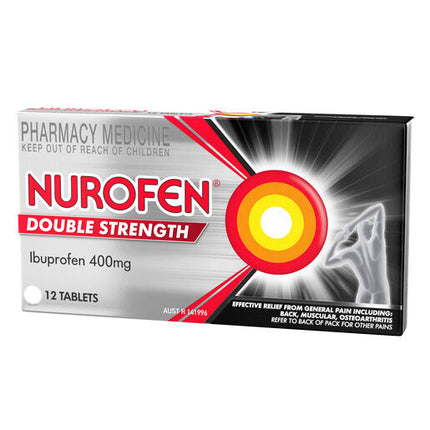 Nurofen Double Strength 400mg Ibuprofen 12 Tablets