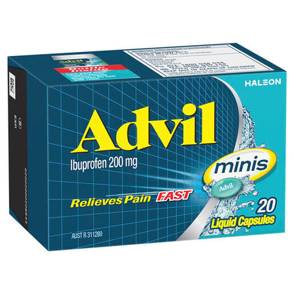 Advil Minis Liquid Capsules 20 Capsules