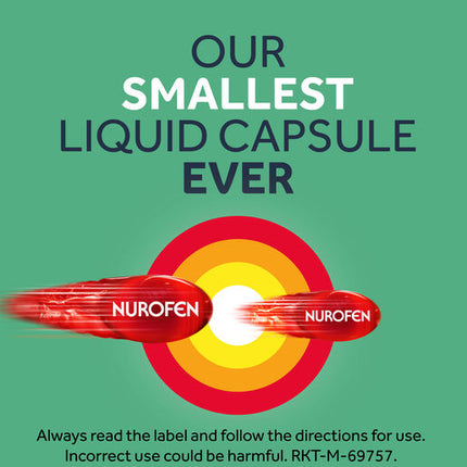Nurofen Zavance Mini Liquid Capsules Ibuprofen 200mg Pain Relief 16