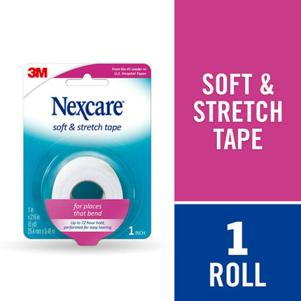 Nexcare Soft and Stretch Tape (25.4 mm x 5.48 m)