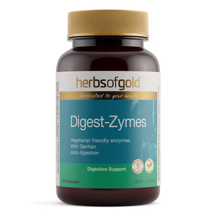 Herbs Of Gold Digest-Zymes 60 Vege Capsules