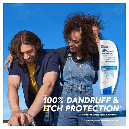 Head & Shoulders Clean & Balanced Anti Dandruff Conditioner For Clean Scalp 400ml