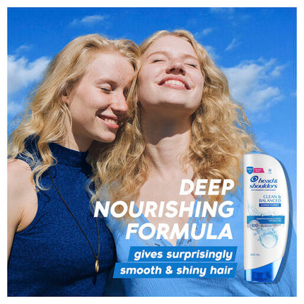 Head & Shoulders Clean & Balanced Anti Dandruff Conditioner For Clean Scalp 400ml