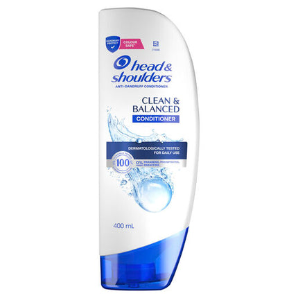 Head & Shoulders Clean & Balanced Anti Dandruff Conditioner For Clean Scalp 400ml