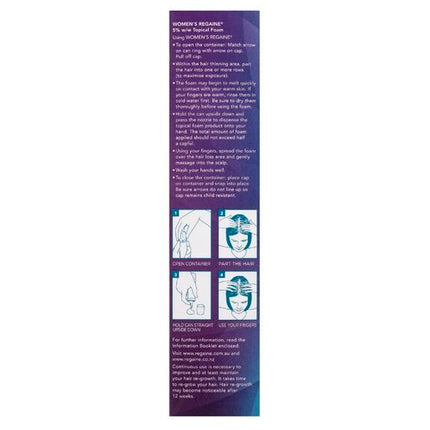 Regaine Womens Extra Strength Treatment Foam 5% 60g
