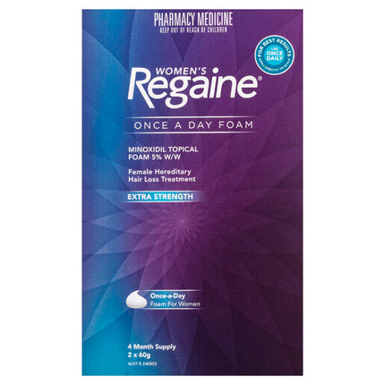 Regaine Women's Extra Strength Minoxidil Foam Hair Regrowth Treatment 2 x 60g