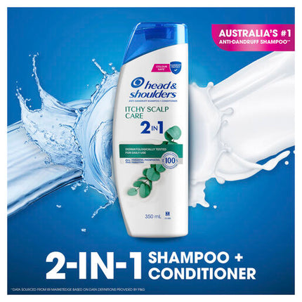 Head & Shoulders Itchy Scalp Care Anti Dandruff 2in1 Shampoo and Conditioner 350ml