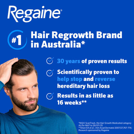 Regaine Men's Extra Strength Minoxidil Foam Hair Regrowth Treatment 4 x 60g