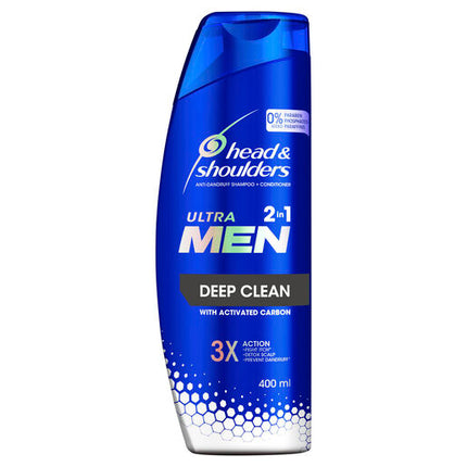 Head & Shoulders Ultramen 2in1 Shampoo Anti Dandruff Deep Clean 400 ml