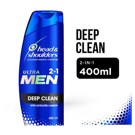 Head & Shoulders Ultramen 2in1 Shampoo Anti Dandruff Deep Clean 400 ml