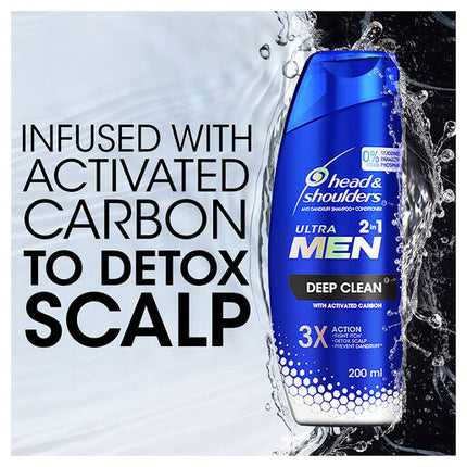 Head & Shoulders Ultramen 2in1 Shampoo Anti Dandruff Deep Clean 400 ml