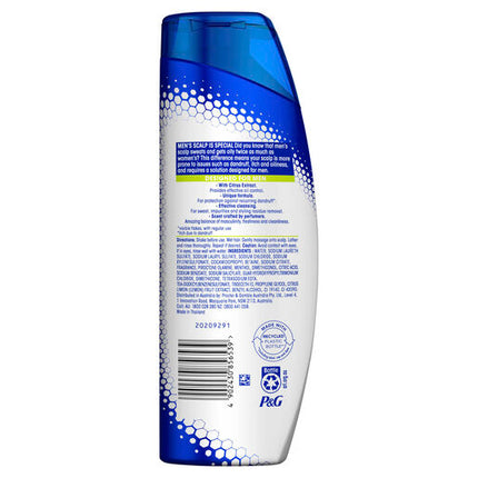 Head & Shoulders Ultra Men Sports Fresh: Mens 2in1 Anti Dandruff Shampoo and Conditioner 400ml