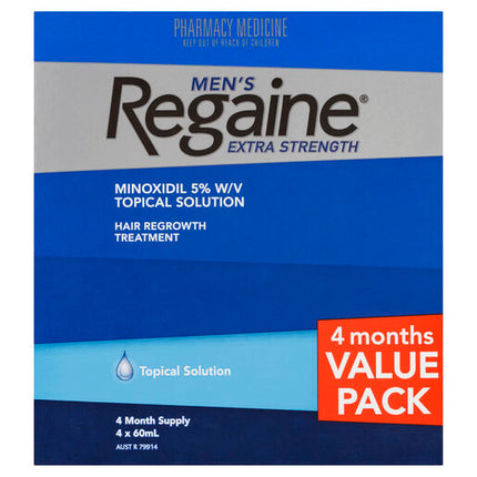 Regaine Mens Extra Strength 4 For 3 240Ml