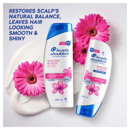 Head & Shoulders Smooth & Silky Anti Dandruff Shampoo 200mL