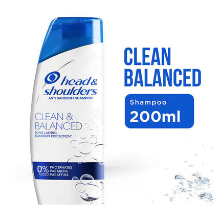 Head & Shoulders Clean & Balanced Anti-Dandruff Shampoo 200mL