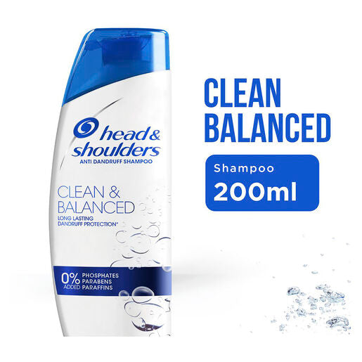 Head & Shoulders Clean & Balanced Anti-Dandruff Shampoo 200mL