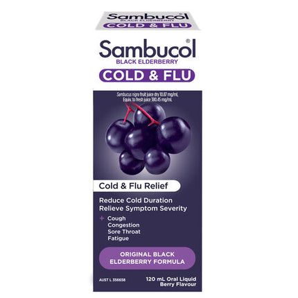 Sambucol Cold & Flu Syrup 120mL