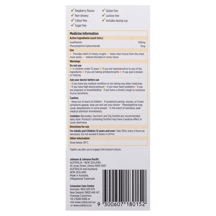 Codral Mucus Cough + Cold Oral Liquid 200ml