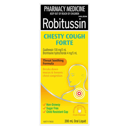 Robitussin Chesty Cough Forte Cough Liquid 200mL