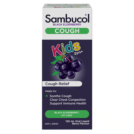 Sambucol Kids Black Elderberry Cough Liquid 120mL