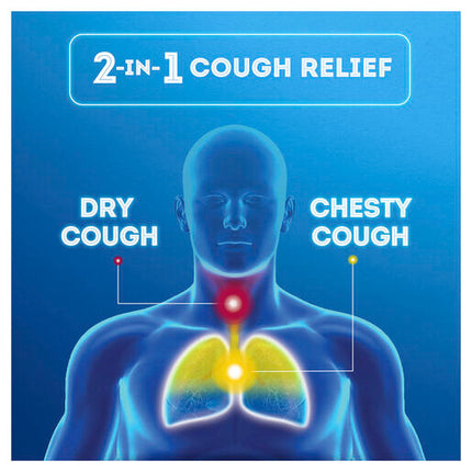 Vicks 2-In-1 Dry + Chesty Cough Syrup 200ml