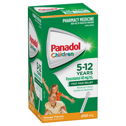 Panadol Children 5-12 Years Suspension Orange Flavour 200 mL