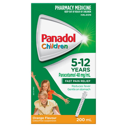 Panadol Children 5-12 Years Suspension Orange Flavour 200 mL
