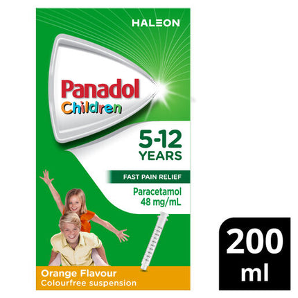 Panadol Children 5-12 Years Suspension Orange Flavour 200 mL