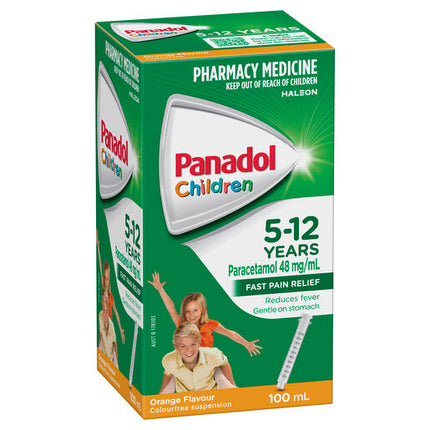 Panadol Children 5-12 Years Suspension Orange Flavour 100mL