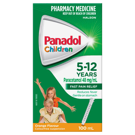 Panadol Children 5-12 Years Suspension Orange Flavour 100mL