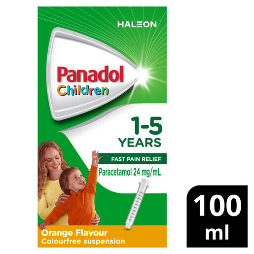 Panadol Children 5-12 Years Suspension Orange Flavour 100mL