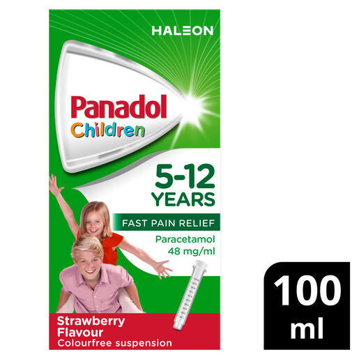 Panadol Children 5-12 Years Suspension Strawberry Flavour 100 mL