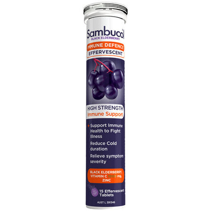Sambucol Black Elderberry Immune Defence 15 Effervescent Tablets