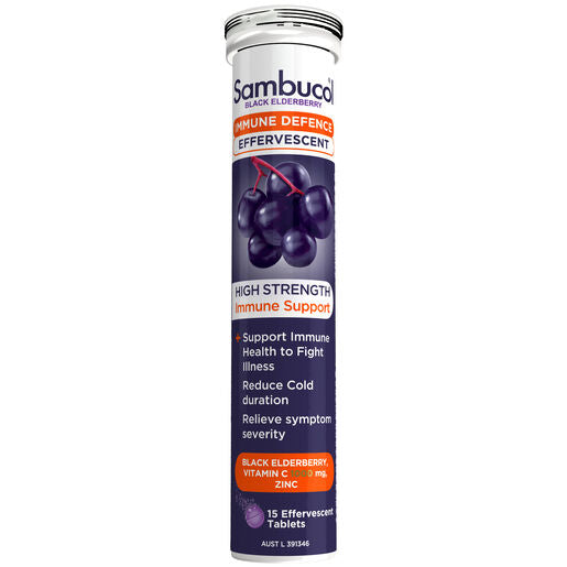 Sambucol Black Elderberry Immune Defence 15 Effervescent Tablets