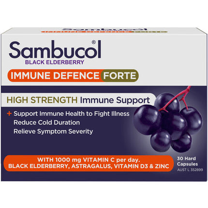Sambucol Immune Defence Forte High Strength 30 Capsules