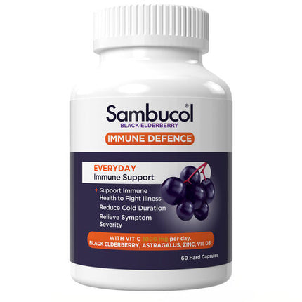 Sambucol Immune Defence Everyday Immune Support 60 Capsules