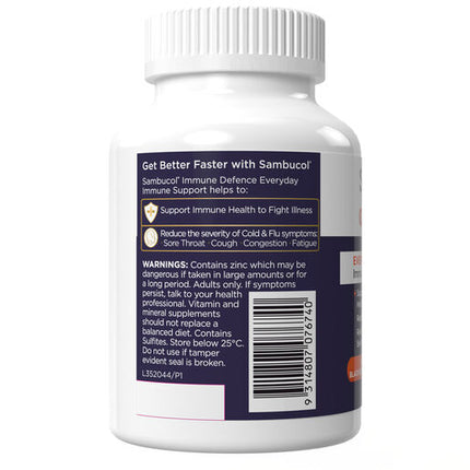 Sambucol Immune Defence Everyday Immune Support 60 Capsules