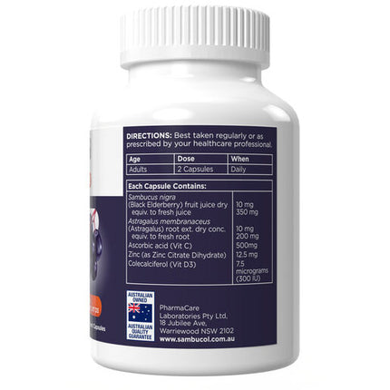 Sambucol Immune Defence Everyday Immune Support 60 Capsules