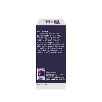 Sambucol Black Elderberry Cold & Flu Forte 24 Capsules